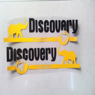 bộ 2 tem discovery dán xe máy xe ô tô