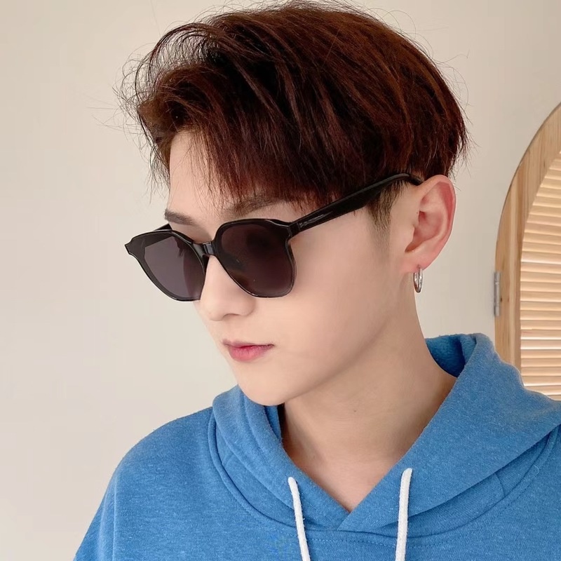 Kính Mát Chống Tia UV Màu Vàng Trong Suốt Phong Cách Retro Thời Trang Cho Nữ