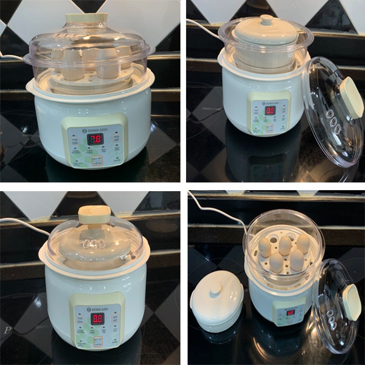Nồi Hầm Chậm, Cách Thủy 2GOOD A600, tổng dung tích 1.5L, Hàng chính hãng, Bảo hành 24 tháng