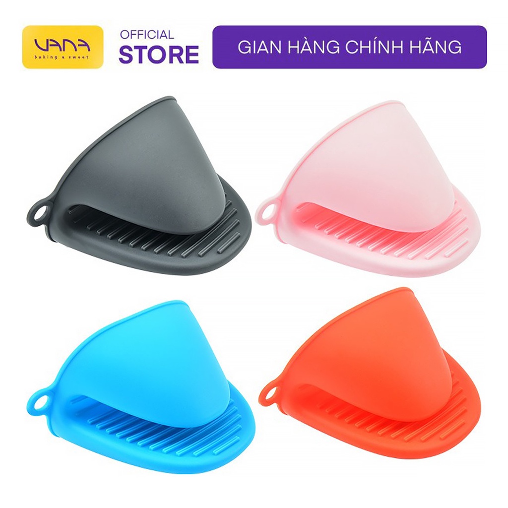 Lót tay chống nóng nhấc nồi silicon tiện dụng (1 chiếc)