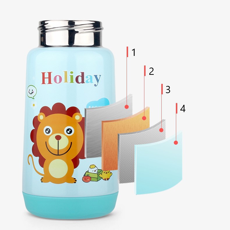 BÌnh sữa, bình nước giữ nhiệt Reizbaby 300ml chất liệu inox 304 - TIMIKID