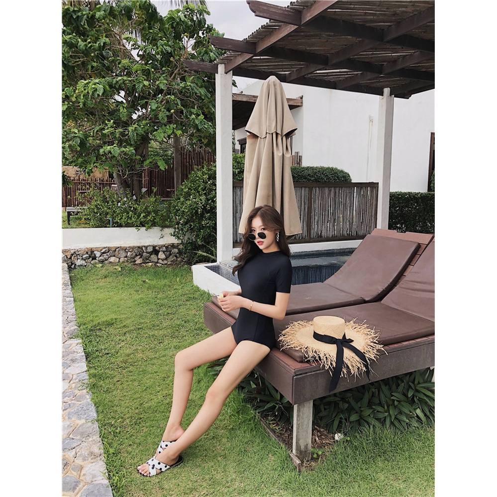 Đồ bơi bikini tay ngắn hở lưng thời trang mùa hè dành cho nữ | BigBuy360 - bigbuy360.vn