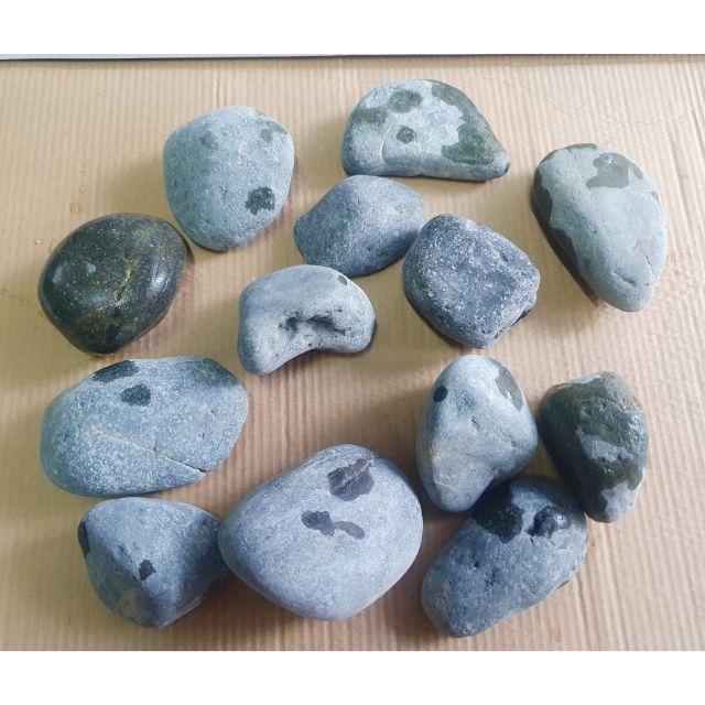 ĐÁ CỤI XANH TRANG TRÍ HỒ CÁ NON BỘ 1KG