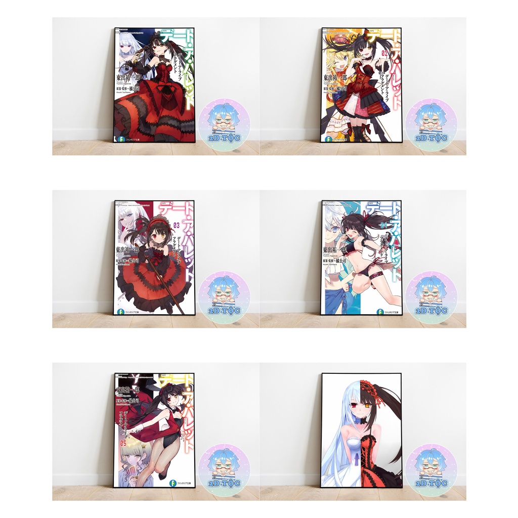 TRANH POSTER A3 TOKISAKI KURUMI (4) ANIME MANGA DATE A LIVE CHẤT LIỆU GIẤY CAO CẤP - 2D TỘC SHOP