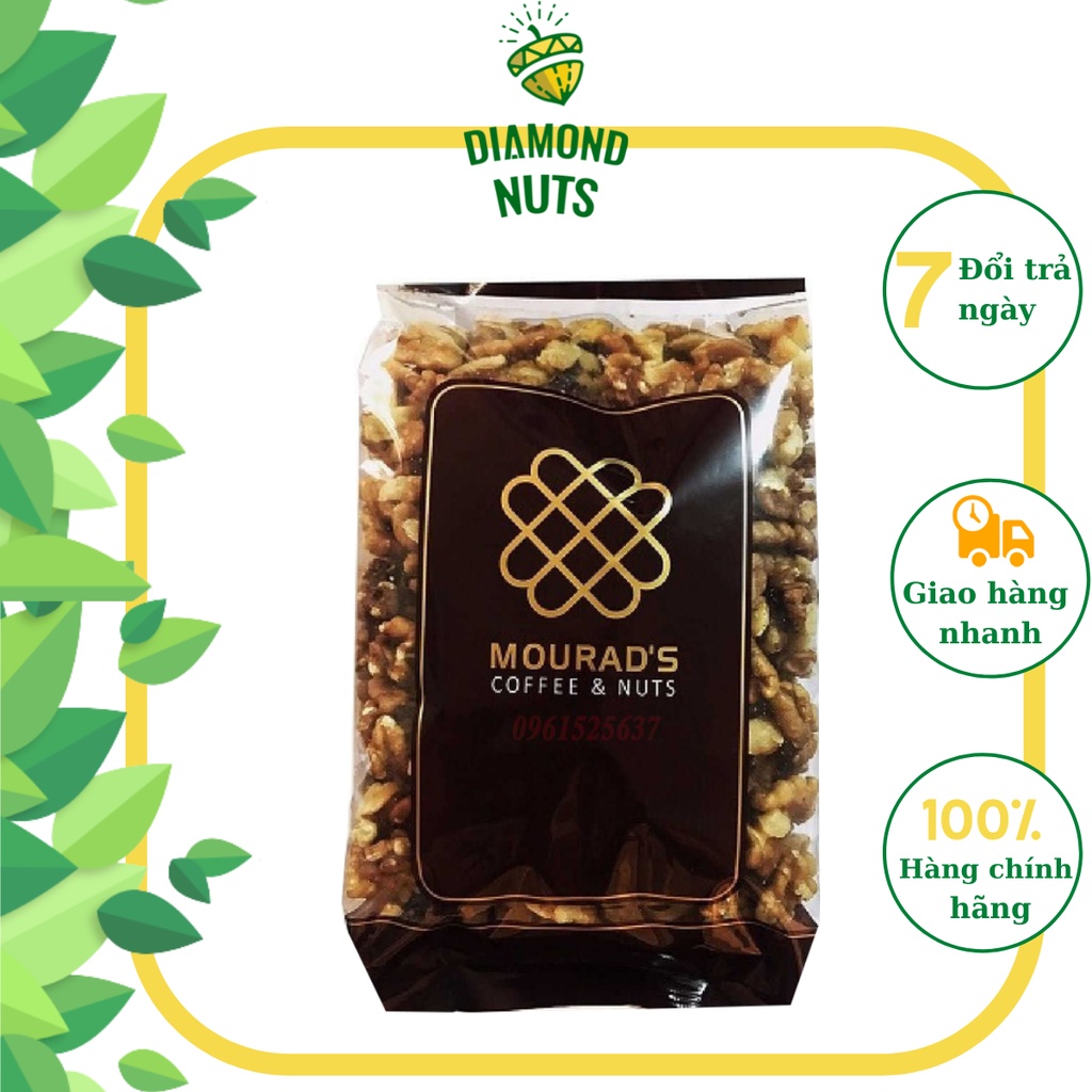 Hỗn Hợp 5 Hạt dinh dưỡng Granola Bí Xanh Hạnh nhân Macca Óc chó Hạt dẻ cười Úc Mourad's Cao Cấp Diamond Nuts