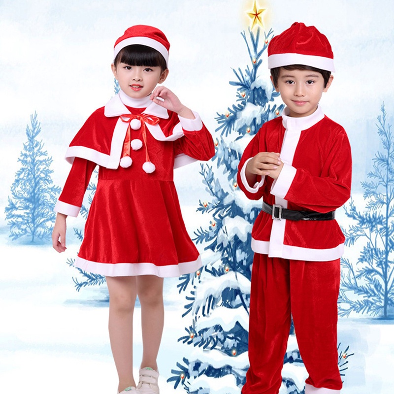 Bộ Đồ Hóa Trang Ông Già Noel Xinh Xắn Cho Bé Trai Gái