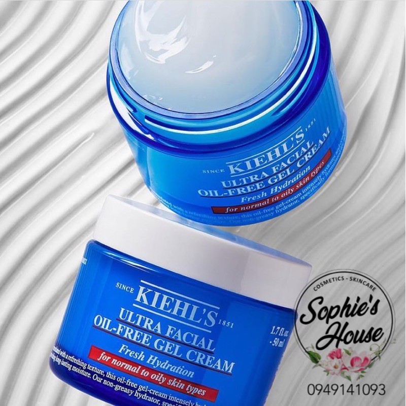 [Mã 252FMCGSALE giảm 8% đơn 500K] Kem dưỡng cấp ẩm dành cho da dầu - Kiehls Ultra Facial Oil Free Gel Cream