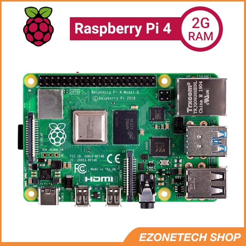 Máy tính Nhúng Raspberry Pi 4 Mode B 2G/4G/8G RAM Chính Hãng