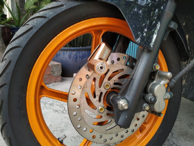 Khóa thắng đĩa chống trộm xe máy cao cấp VƯƠNG NIỆM chìa 8 cạnh bông tuyết chống đoản