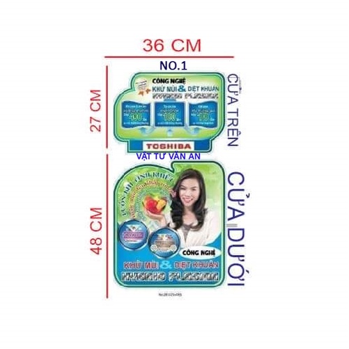 TEM DECAN DÁN TỦ LẠNH  - Các hãng Panasonic Sanyo Aqua Toshiba Samsung Sharp Hitachi LG