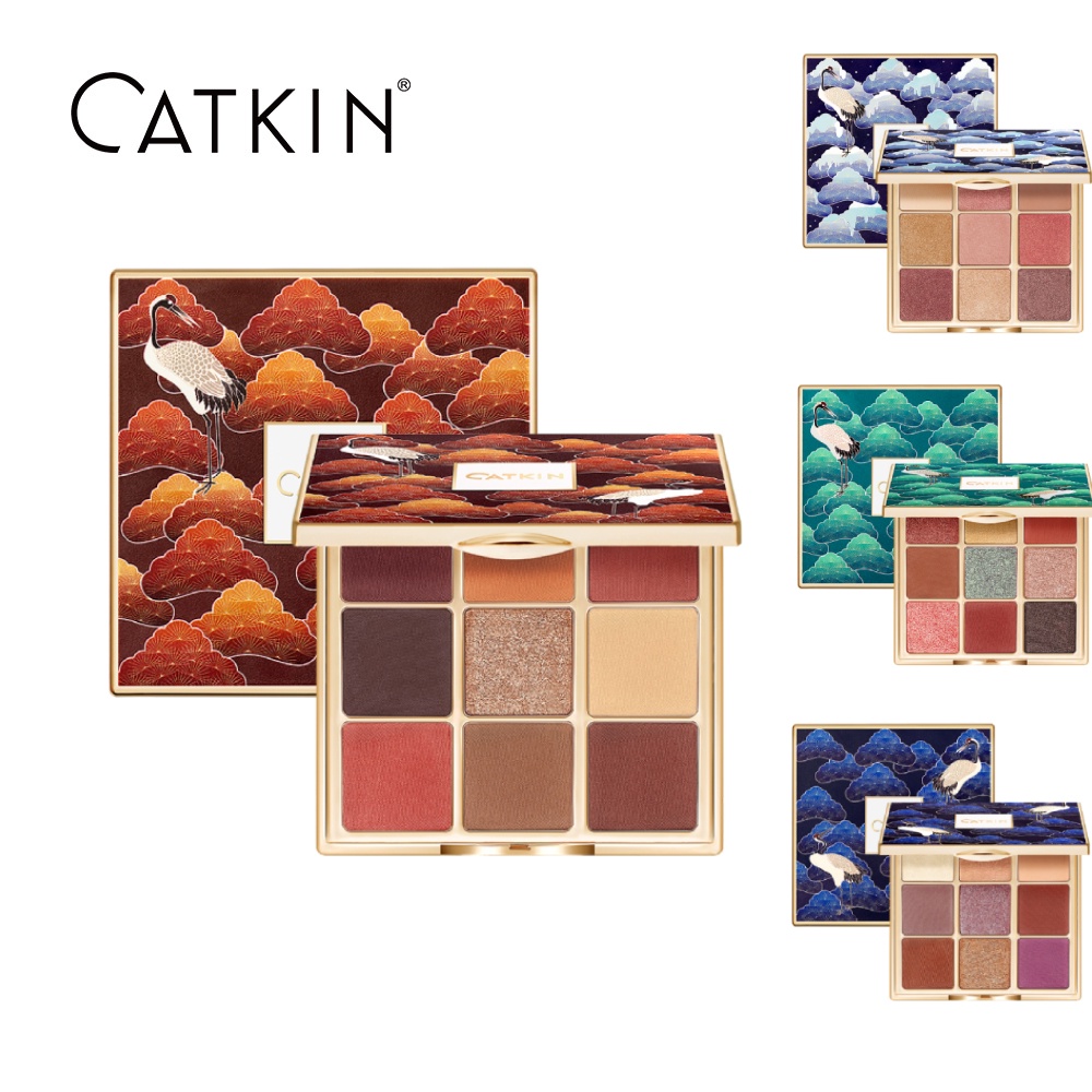 Bảng phấn mắt Catkin 9 màu nhũ và lì kết hợp thời trang sành điệu cho nữ 14.4g