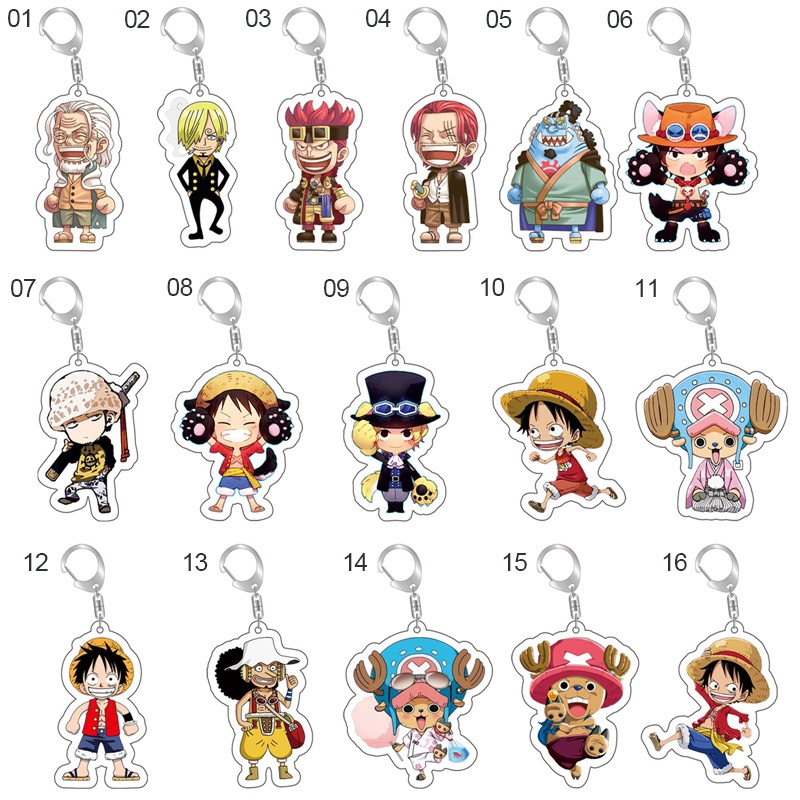 Móc Chìa Khóa Bằng Acrylic Hình Nhân Vật Luffy Zoro Chopper Trong Phim Hoạt Hình One Piece Dành Cho Cặp Đôi