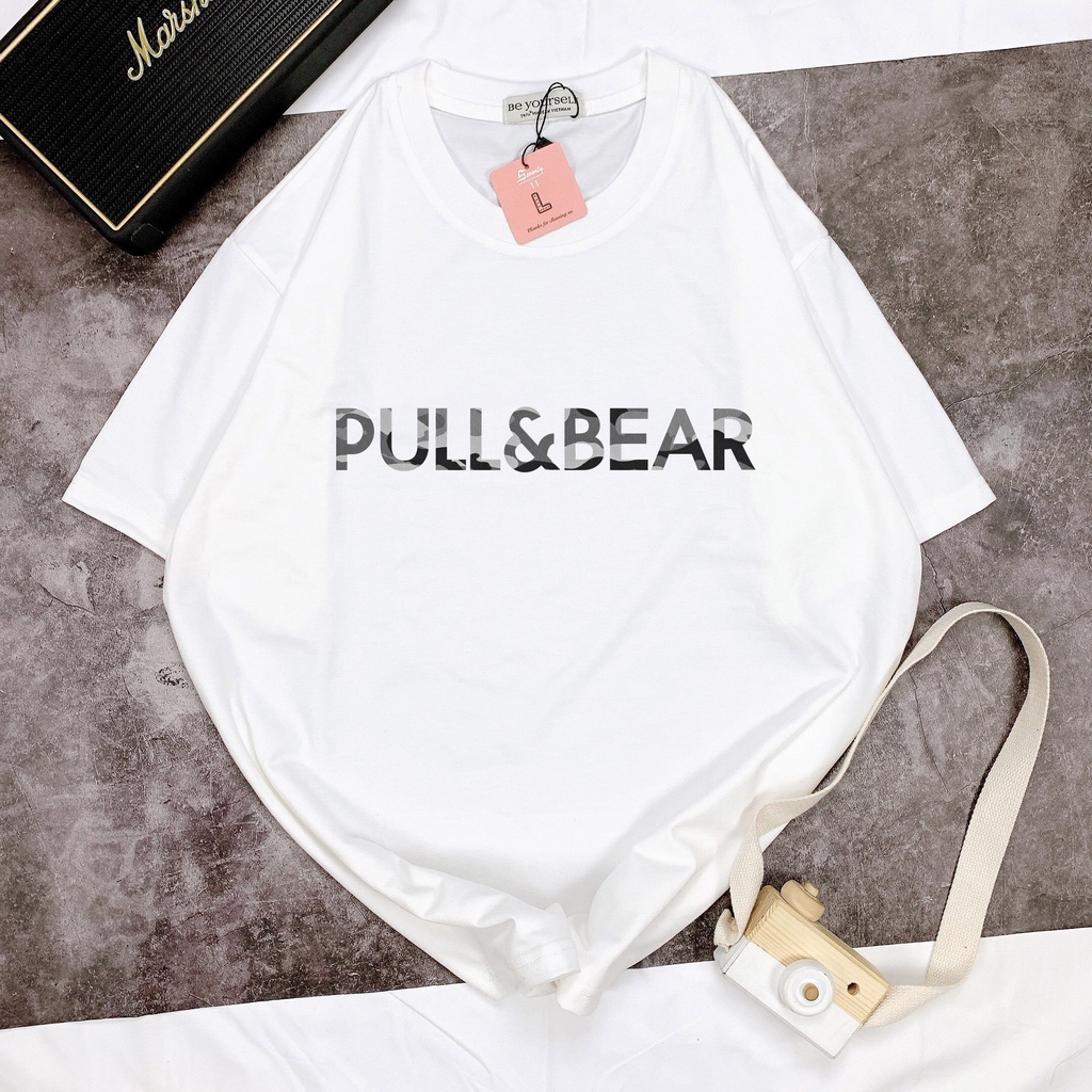 Áo phông form rông cổ tròn ngắn tay basic Pull and Bear
