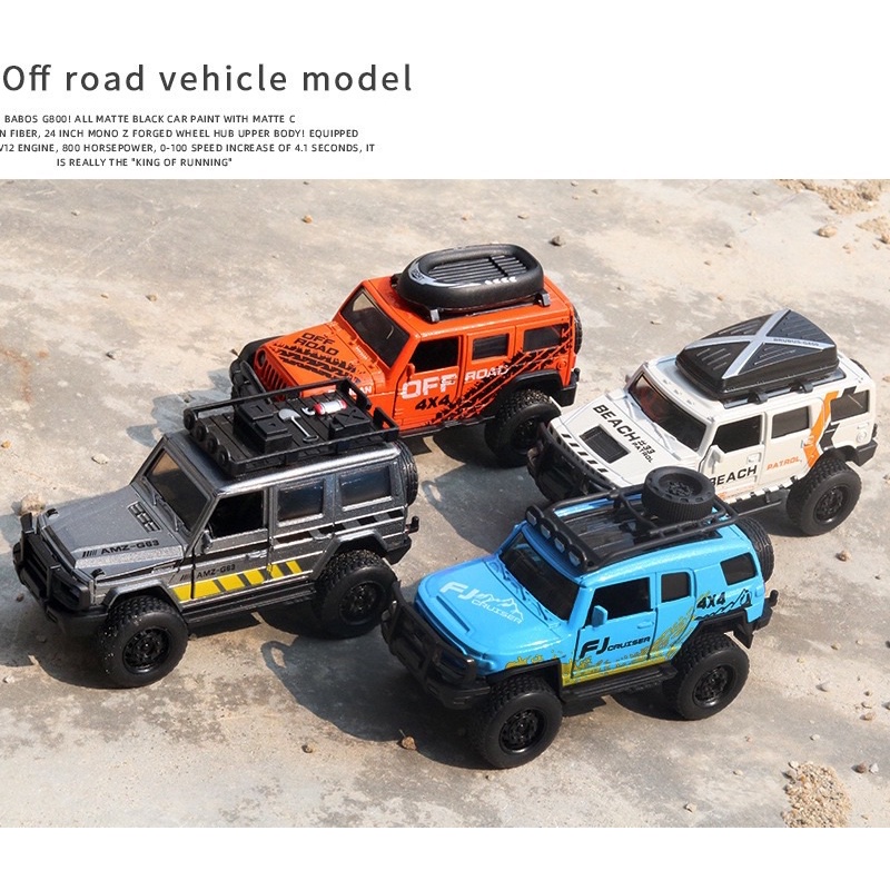 Xe mô hình Off Road G63 , Rubican,Fj Cruiser kim loại