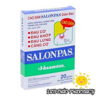 Miếng dán giảm đau nhanh chóng Salonpas Hisamitsu 20 miếng/hộp