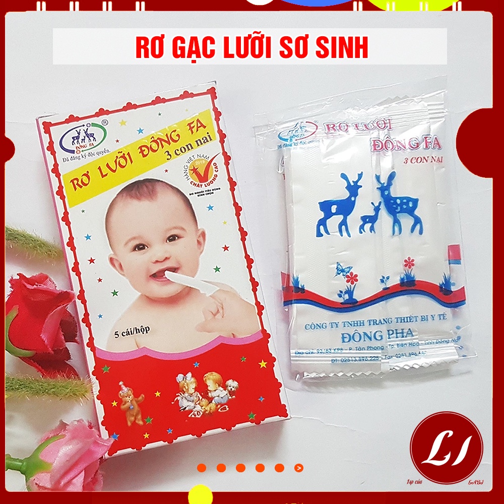 Combo 10 hộp Rơ lưỡi Đông Pha cho bé sơ sinh - (10 hộp / 50 chiếc)