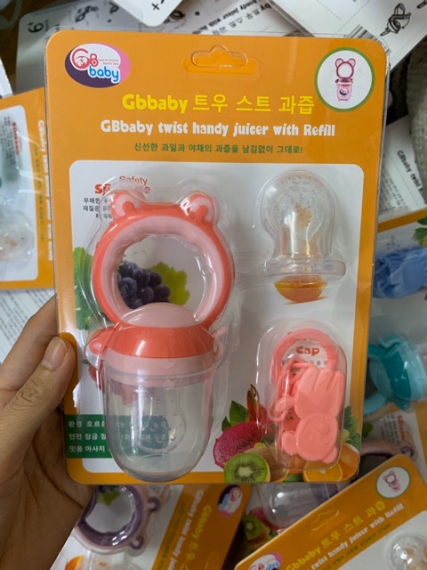 Bộ túi nhai ăn dặm Gb baby