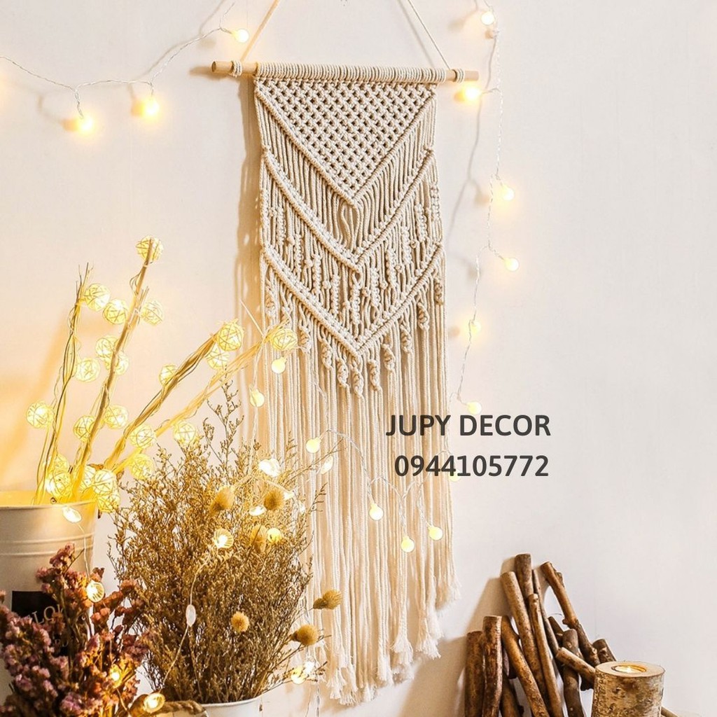 [ SẴN HCM] MACRAME handmade treo tường trang trí phòng ngủ, phòng khách, homestay, quà tặng độc đáo