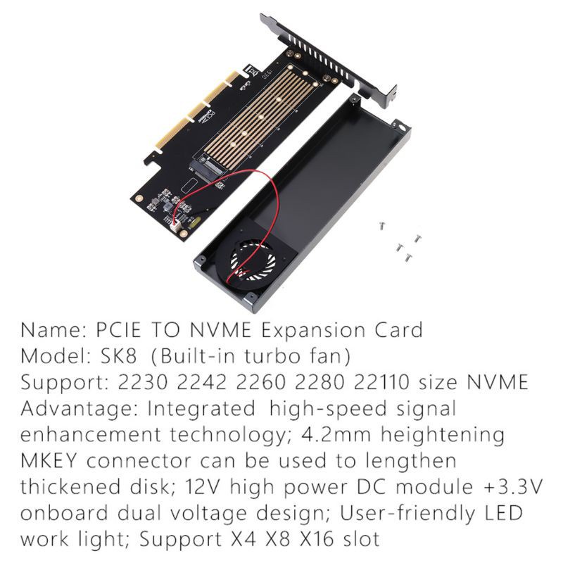 Thẻ Chuyển Đổi M.2 Nvme Sang Pcie3.0 Gen3 M.3 Cho 2230-22110 Size Nvme Gen3 M.3 | BigBuy360 - bigbuy360.vn