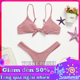 Set bikini áo buộc nơ ngực quyến rũ cho nữ
