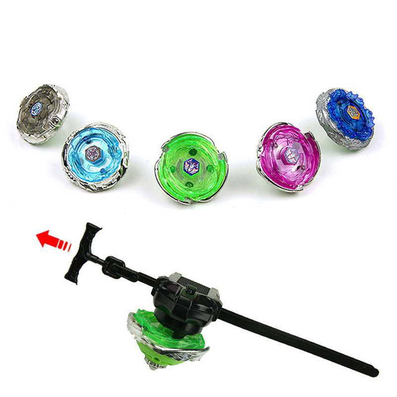 Random Color 4D/6D Metal Fusion Masters Beyblade LED Light Top Starter Launcher