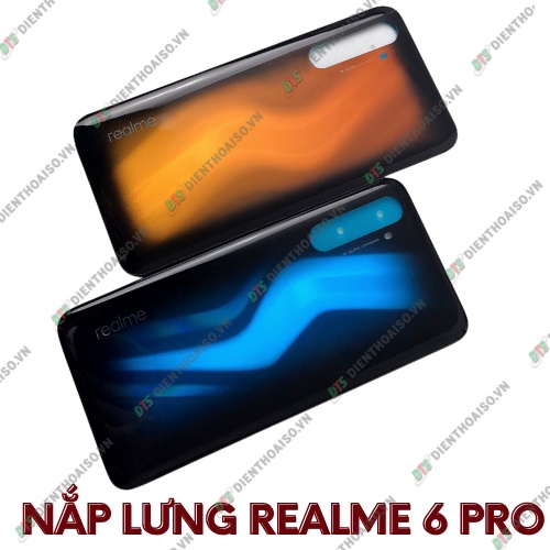 Nắp lưng realme 6 pro xanh, cam