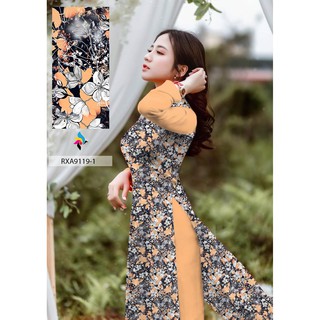 vải áo dài hoa nhí
