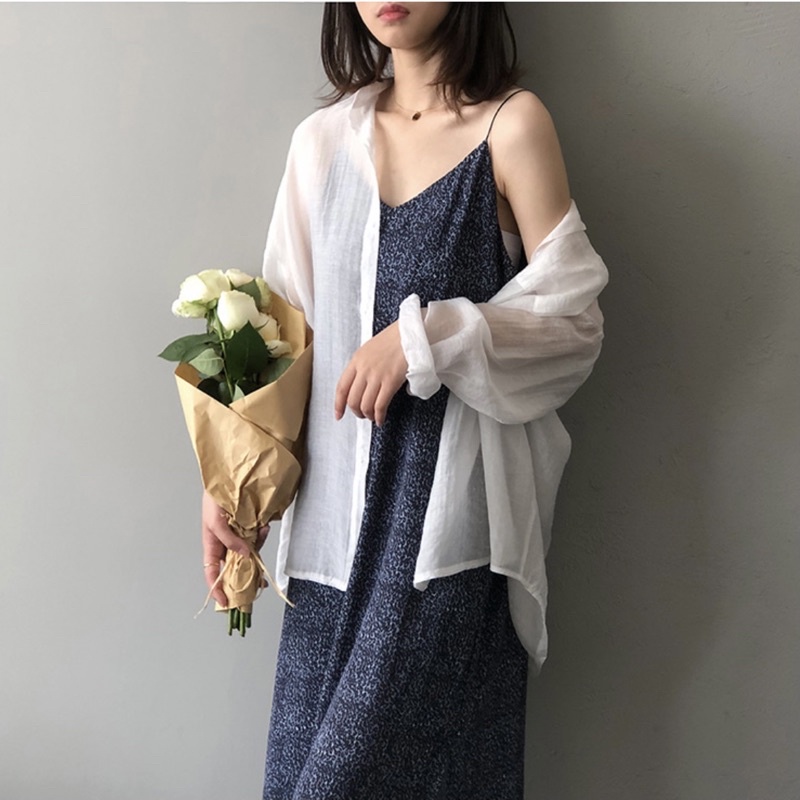 Sơ Mi Mỏng Form Rộng Vạt Dài Mix Siêu Xinh