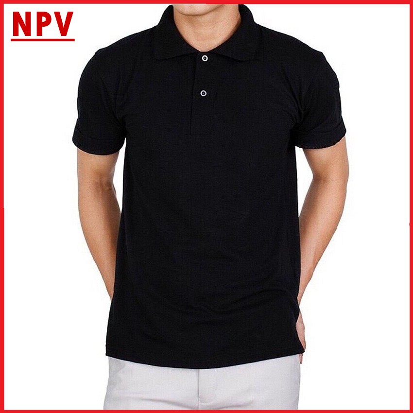 Áo polo nam cổ bẻ NPV ngắn tay, áo phông nam vải thun coton không nhăn nhiều màu | BigBuy360 - bigbuy360.vn