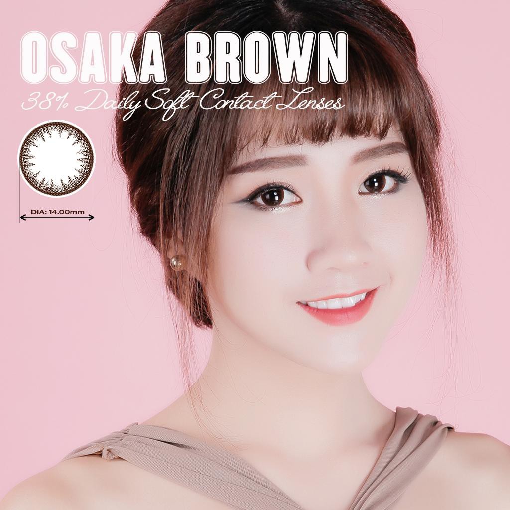 🌺Buianhngoc 🌺 Kính áp tròng màu dùng 1 ngày Eye Secret Contact Lens - OSAKA BROWN