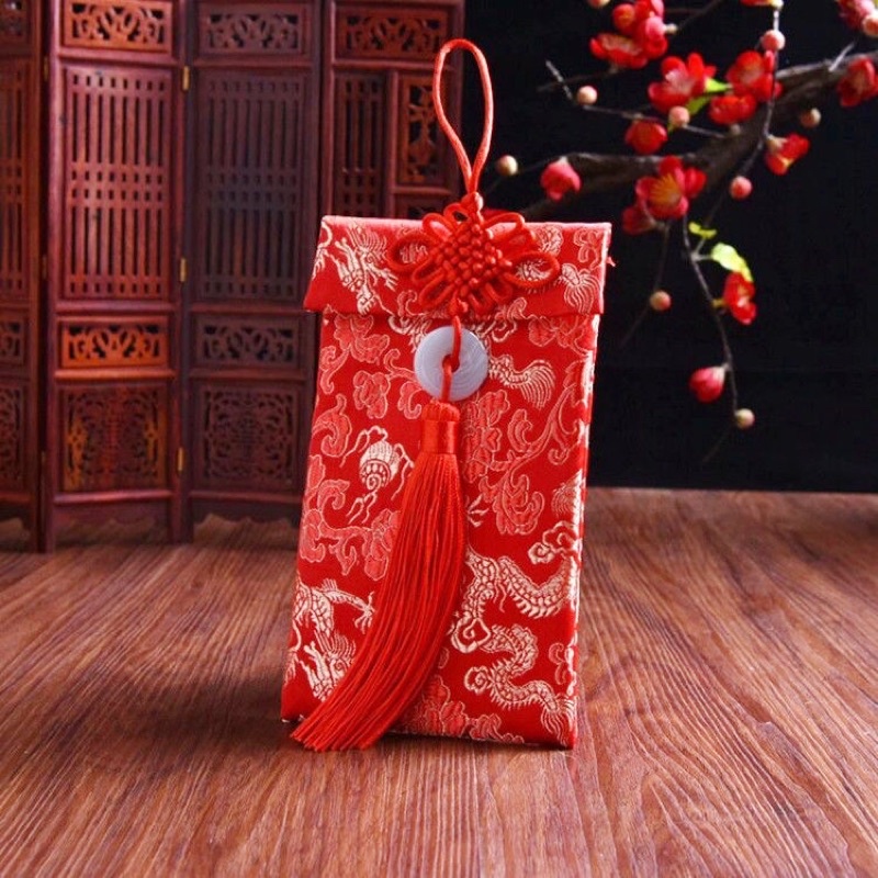 Bao Lì Xì Vải Gấm Nhiều Hoa Văn Cao Cấp Cưới Hỏi, Nạp Tài,Ngày Tết