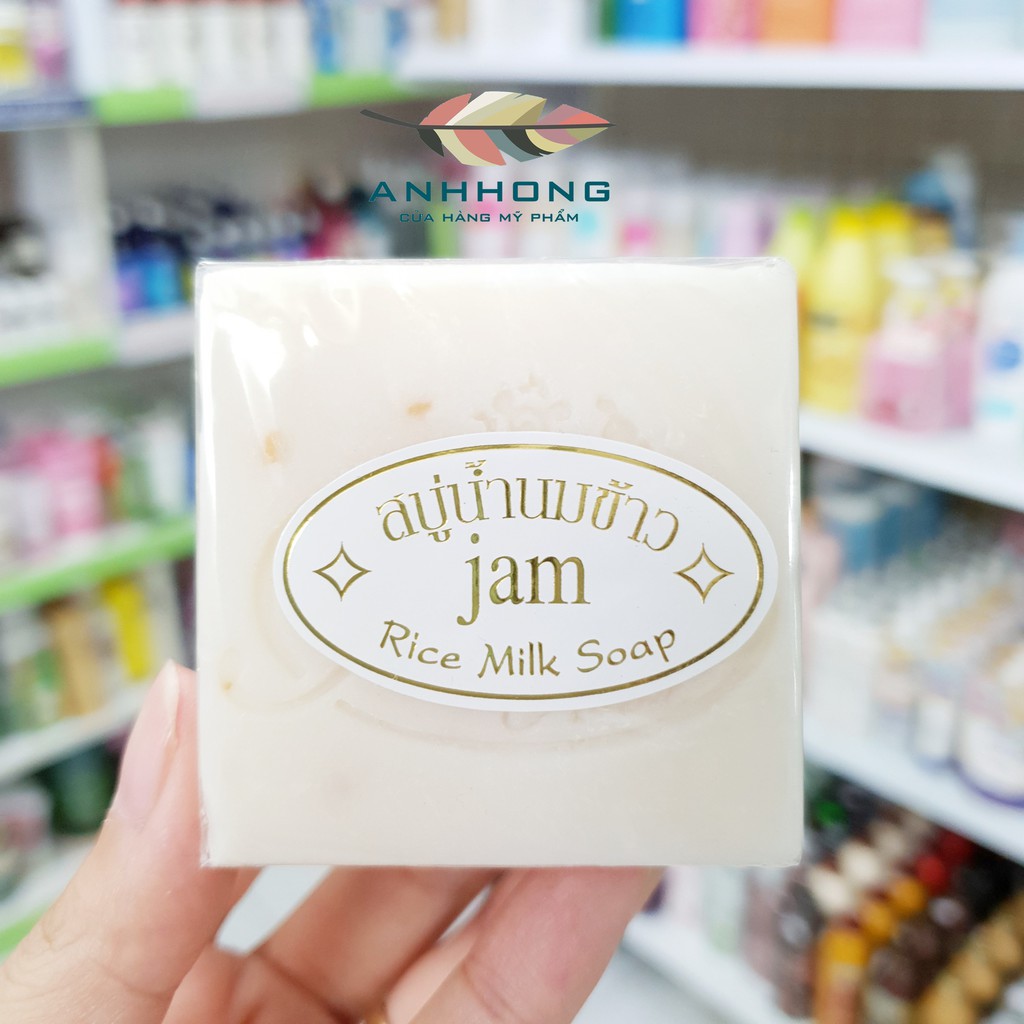 Xà phòng tắm Sữa Cám Gạo Thái Lan JAM RICE MILK SOAP