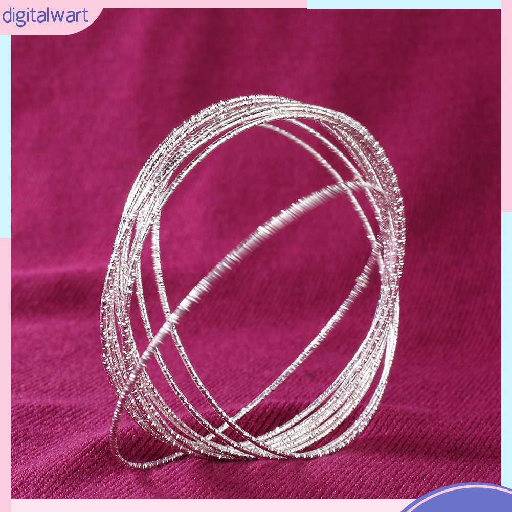 Set 10 vòng tay hợp kim thiết kế đơn giản cá tính dành cho nữ