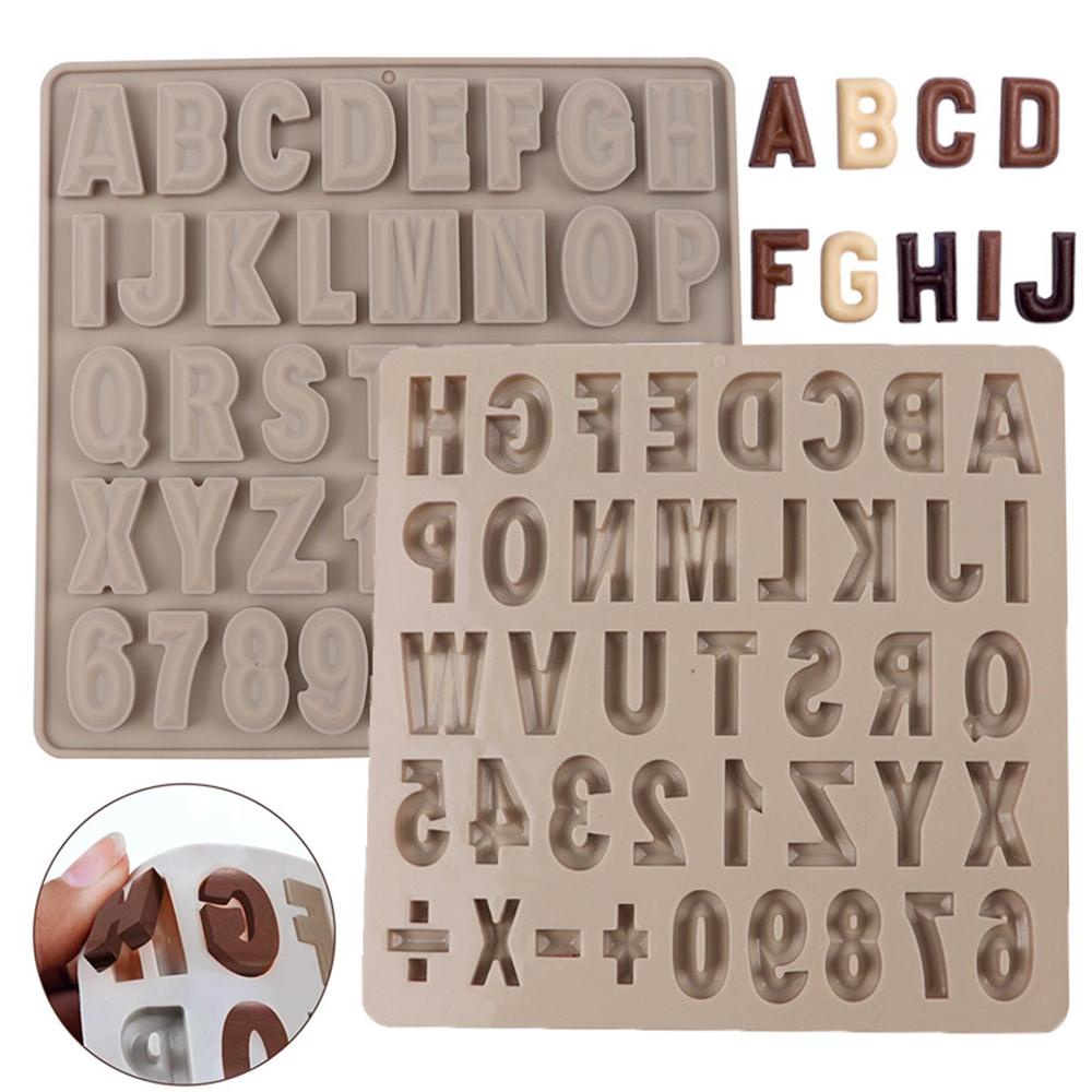 1 / 2 Khuôn Làm Bánh Kẹo Hình Chữ Cái