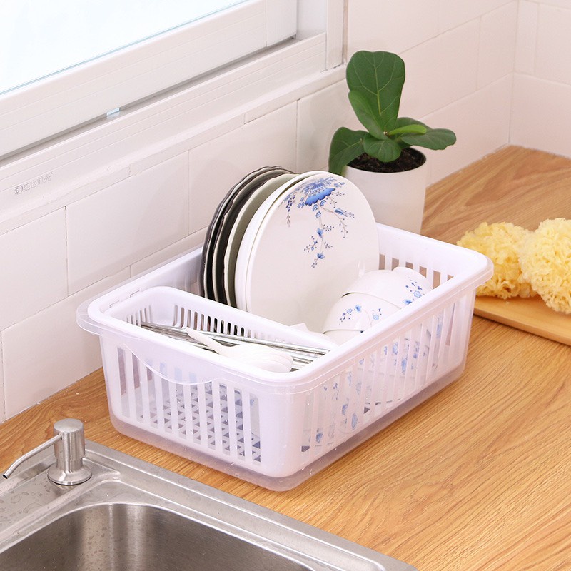 Rổ Úp Chén Bát Ăn Dặm Cho Bé Kệ Úp Chén Bát Ăn Dặm Cho Bé Có Nắp Đậy An Toàn, Đồ Dùng Ăn Dặm Cho Bé An Toàn Vệ Sinh