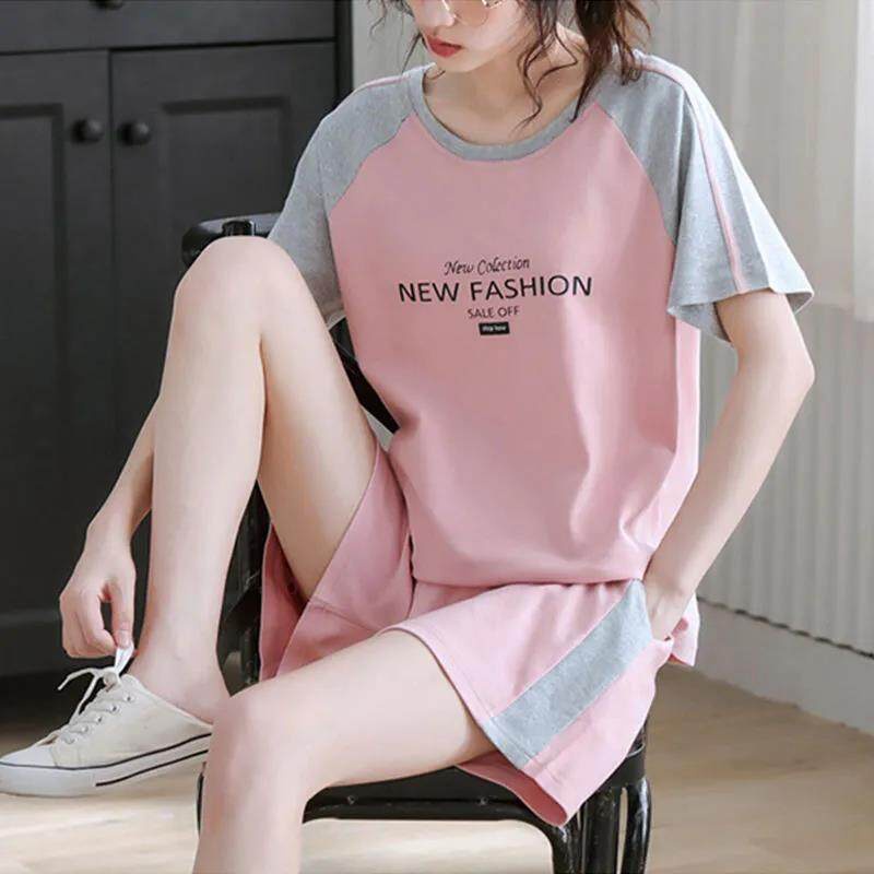 Set Đồ Thể Thao Gồm Áo Thun Tay Ngắn Và Quần Ngắn Thời Trang Cho Nữ