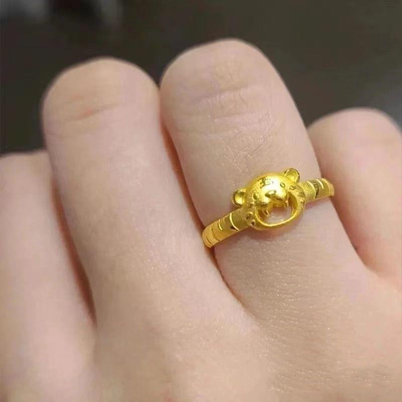 Hàng Có Sẵn Nhẫn Hở Hình Hổ Hoàng Đạo Hoạt Hình