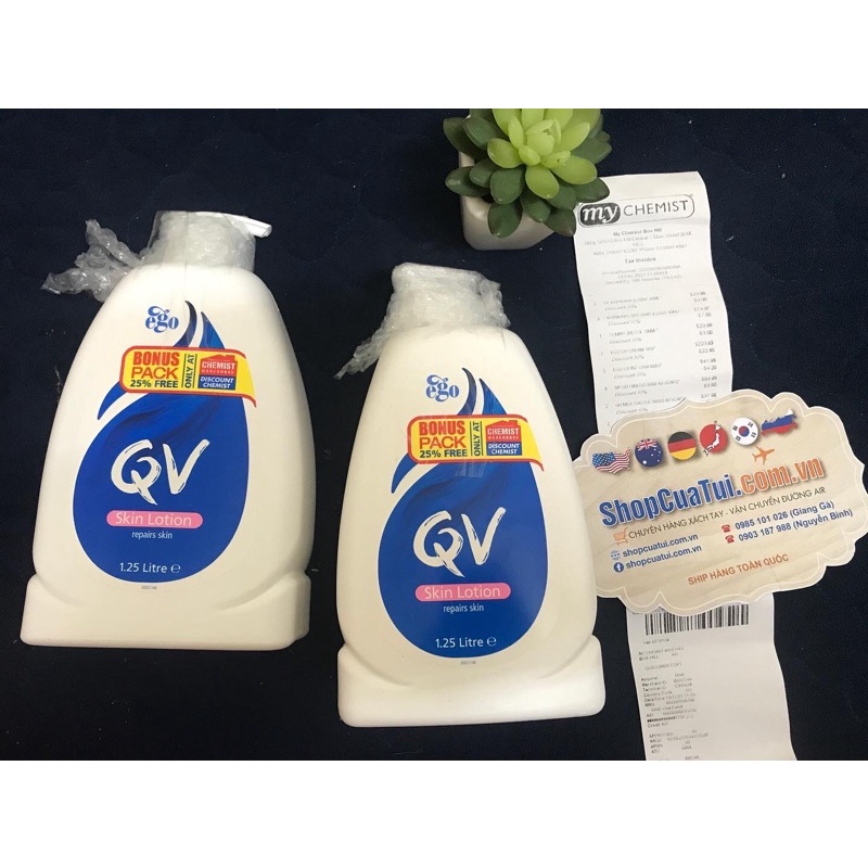 Kem dưỡng ẩm QV Skin Lotion 1.25L nội địa Úc - thích hợp cho da khô hoặc da nhạy cảm