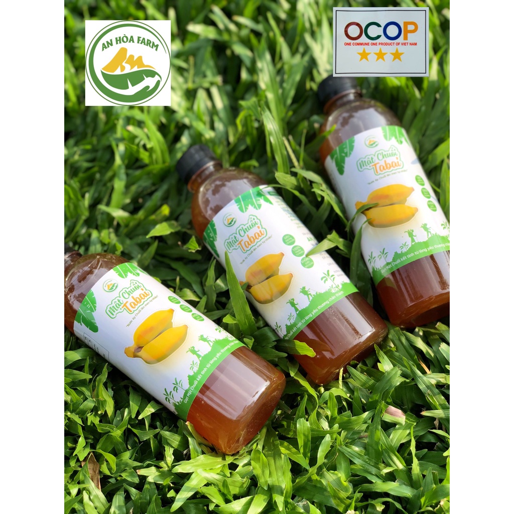 Combo 1500ml chai Mật chuối rừng Tabai An Hòa Farm hỗ trợ tiêu hóa tốt HSD 24 tháng