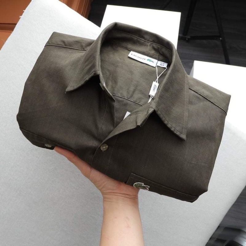 Áo Sơ Mi Nam Ngắn Tay Lacoste ( Made in Việt Nam )