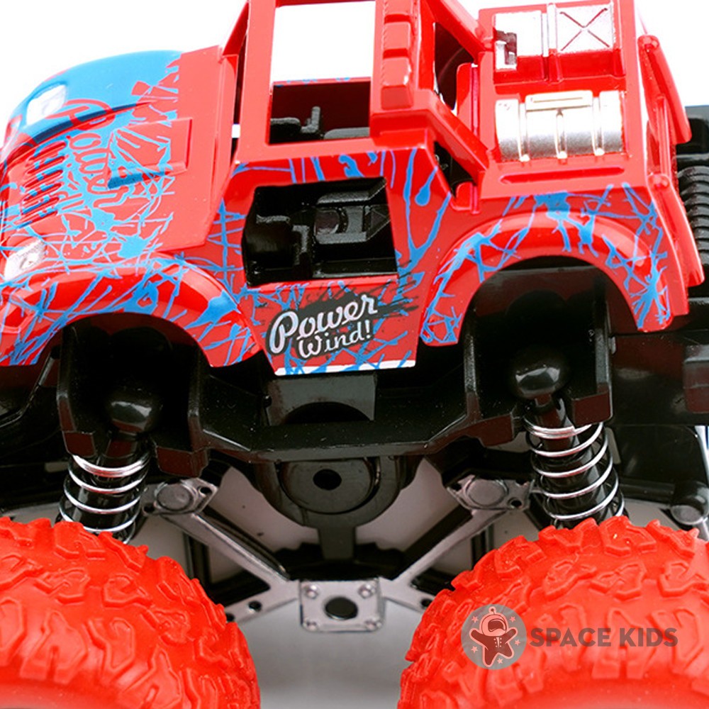 Đồ chơi cho bé Xe ô tô địa hình quán tính loại bánh to chạy đà Buggy, xe trớn địa hình Space Kids toys