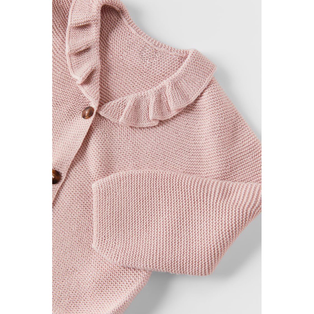 Áo len Zara dáng cardigan - Hồng