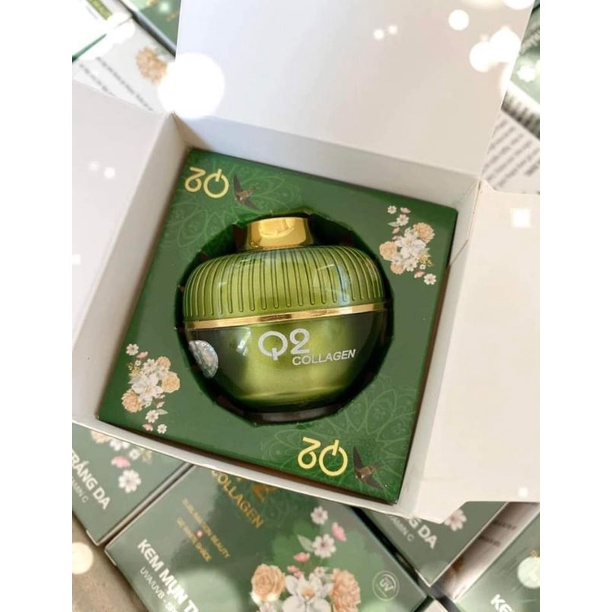 ( Mẫu mới ) Kem face Q2 xanh collagen