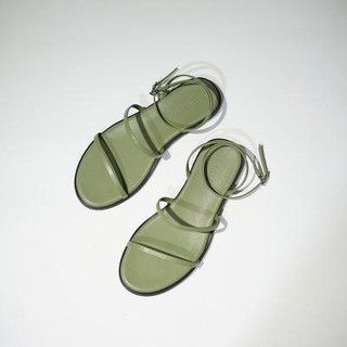 Giày sandal 2 quai ngang 9ly chéo gót - sd-0222