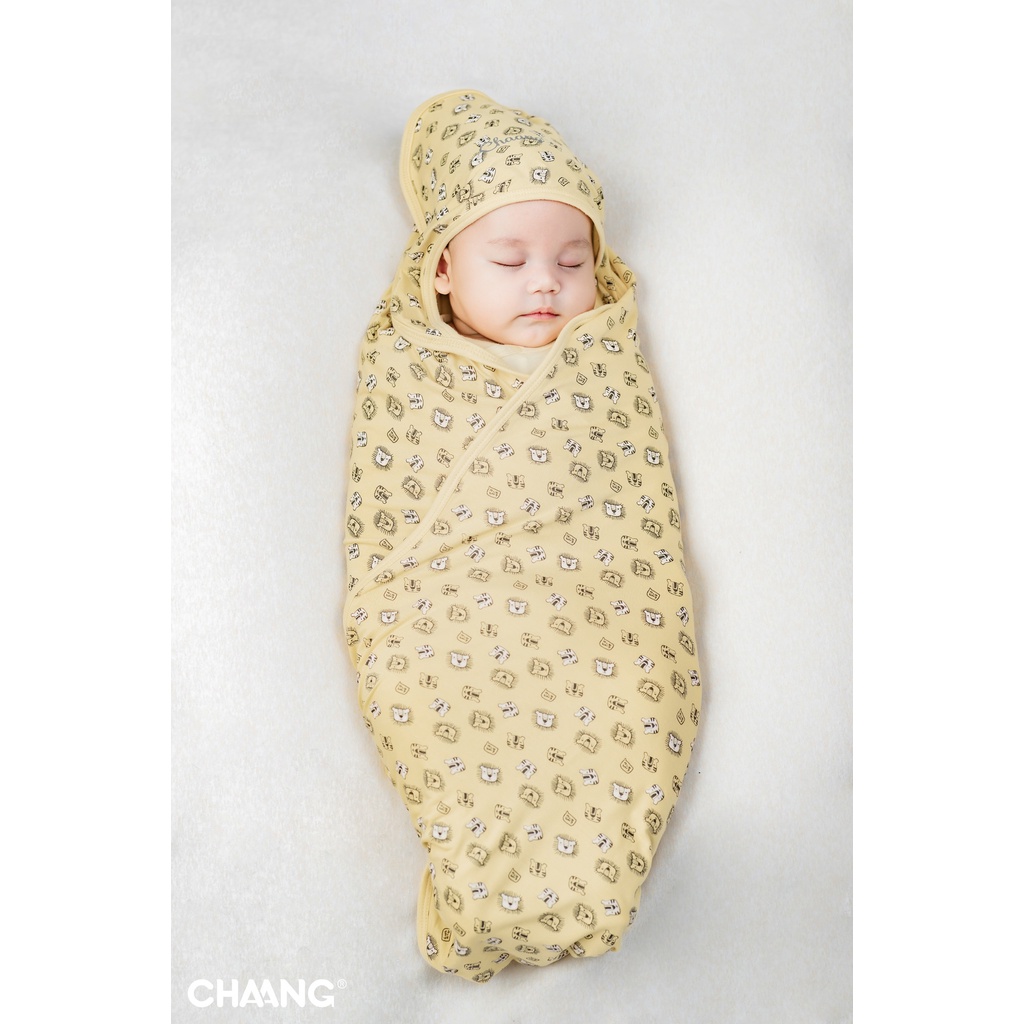 [CHÍNH HÃNG] Chăn ủ sơ sinh warm me họa tiết Tigger Chaang - 4 màu