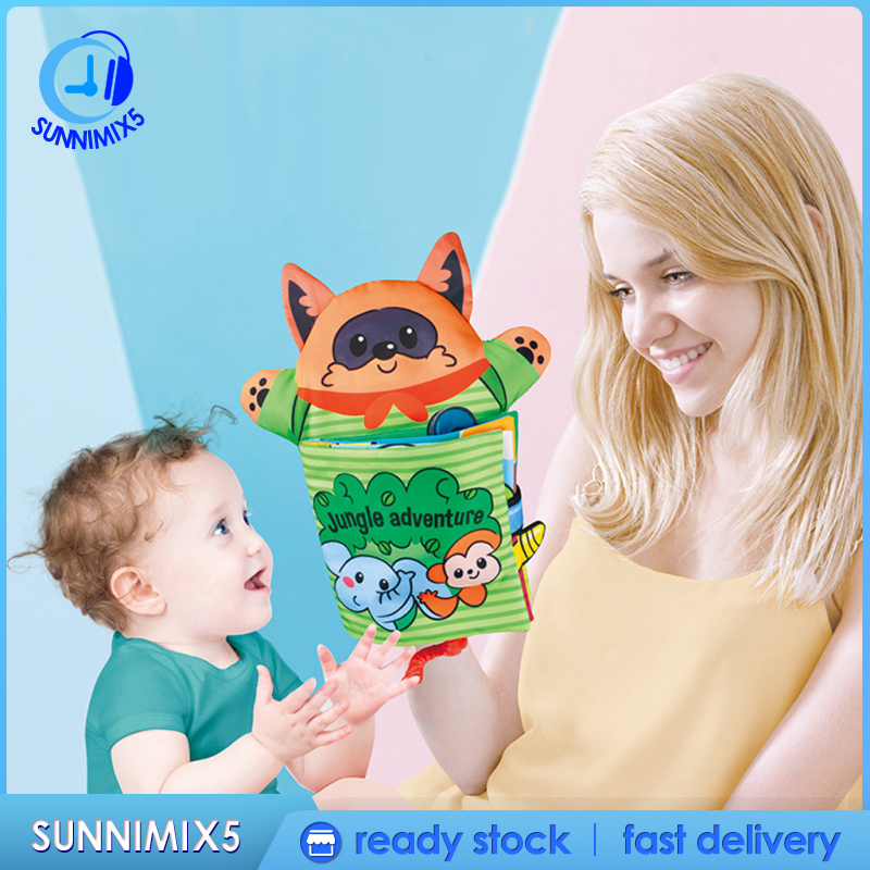 [Trend Technology]Colorful Baby Cloth Book Role Play Doll  Book for Infant Kids Toy Books Durable and Washable