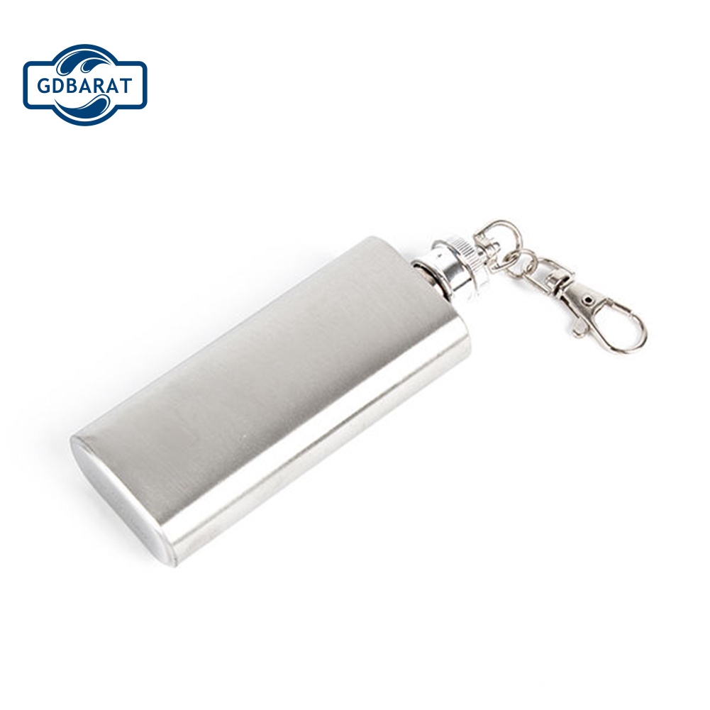 Bình Đựng Rượu Mini Bằng Thép Không Gỉ 2oz Có Nắp Vặn