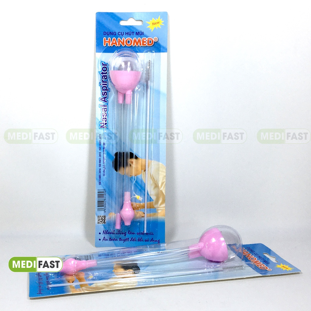 Hút mũi HANOMED - Đầu hút mềm không làm đau bé, làm sạch mũi, đờm dãi cho trẻ từ sơ sinh