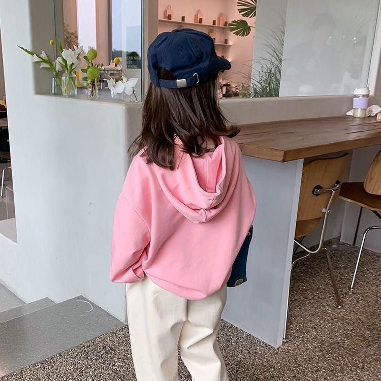 Set Đồ Mùa Thu 2 Món Gồm Áo Thun Có Nón + Quần Dài Thời Trang Hàn Quốc Cho Bé Gái