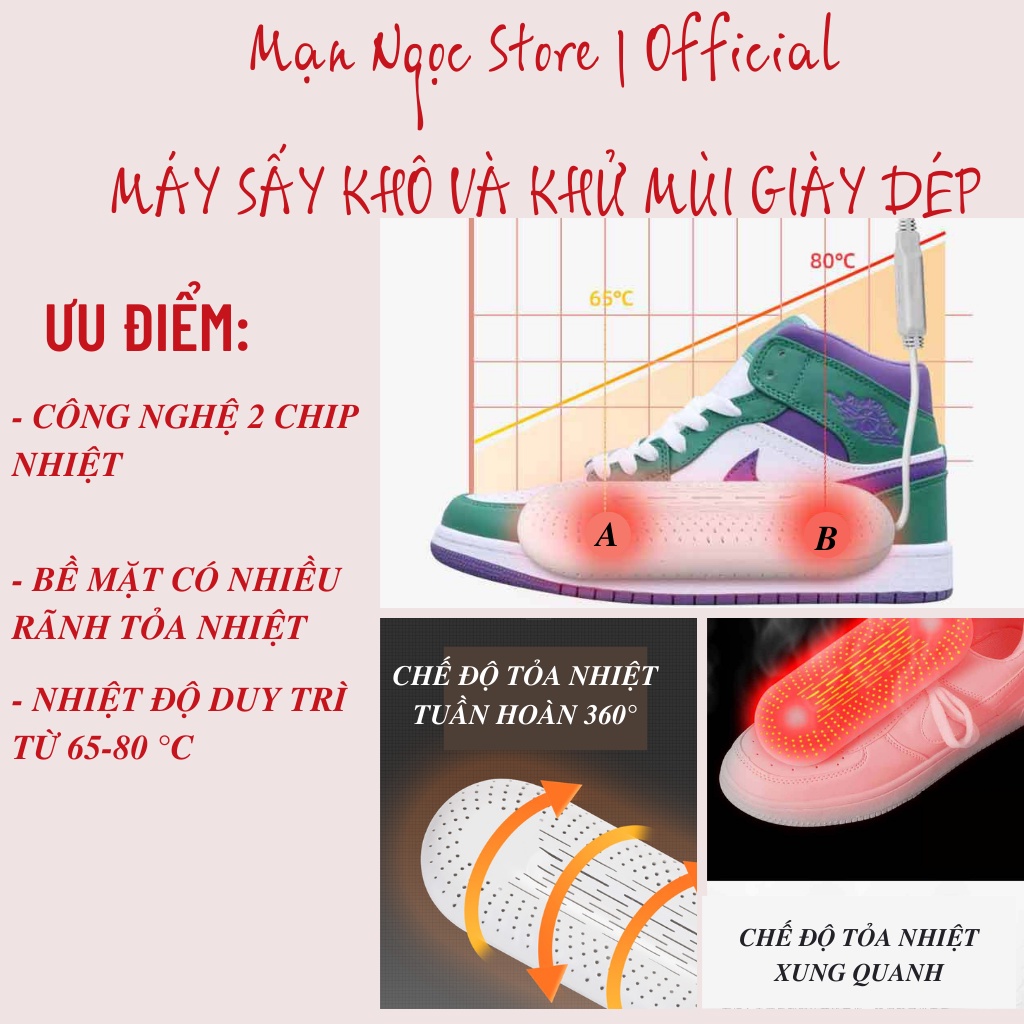 Máy sấy giày công nghệ ShoeZero, Sothing, XiaoMi, máy tự động sấy khô khử mùi giày dép, máy sấy có hẹn giờ